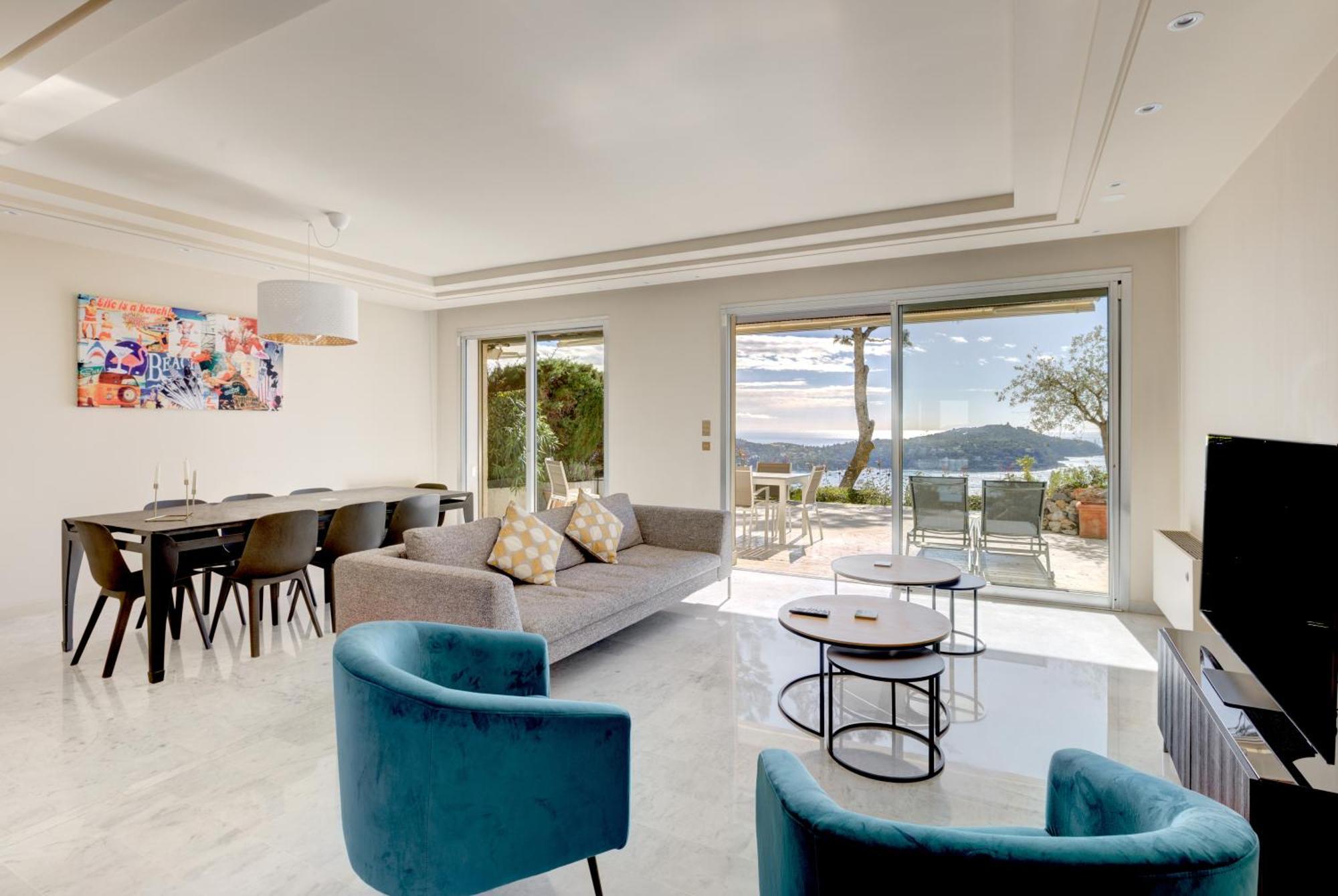 ヴィルフランシュ・シュル・メールGiant Terrace On A Stunning Viewアパートメント エクステリア 写真